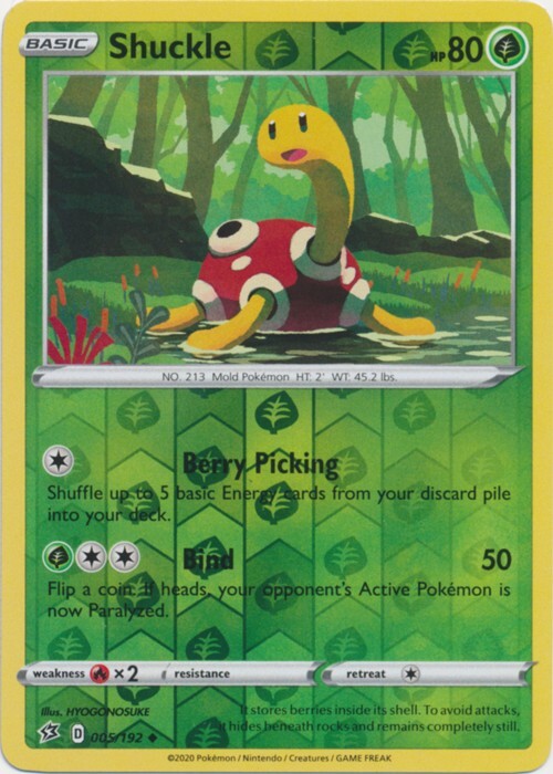 Reverse Holo Shuckle 005/192 Uncommon Rebel Clash