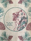 Rare Vintage NH 'The Old Man of the Mountain" Stevens Linen Flax Towel & Maple S — photo 3