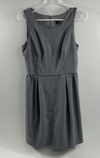 J.Crew Women Gray Casual Wool Blend Lined Dress Size 4 Capsule Minimalist