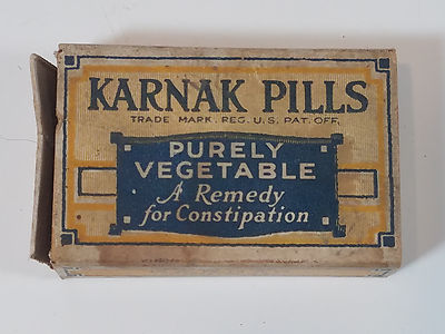 Vintage Karnak Constipation Pills Medicine Prescriptions Pharmaceutical Atlanta 