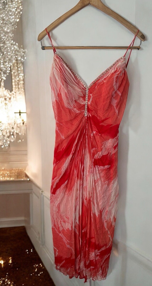 NICOLE BAKTI Beaded 100% Silk Midi Dress Whimsyfairy Fairy Party Y2K Vintage  | eBay