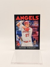 2021 Topps - 1986 Topps Baseball 35th Anniversary Mike Trout #86B-1 Black /299