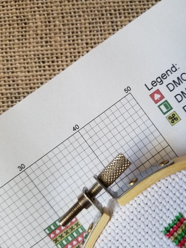 Counted Cross Stitch Elf Feet Pattern