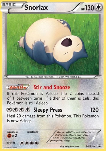 Lightly Played Snorlax - 58/83 - Rare Pokemon Generations