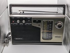 Vintage Sony ICF-7370W AM FM PSB 3 Band - Model Radio Korea Made Tested Working