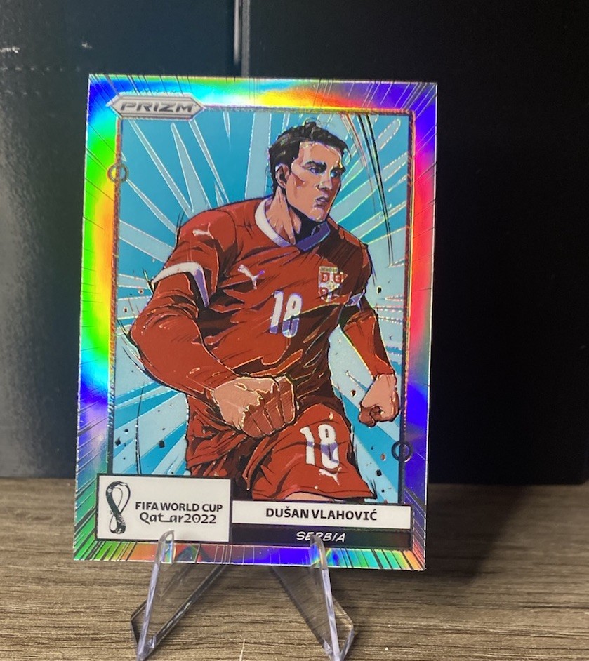 2022 Panini Prizm World Cup Qatar - Manga Dusan Vlahovic #17 Next Day Shipping!