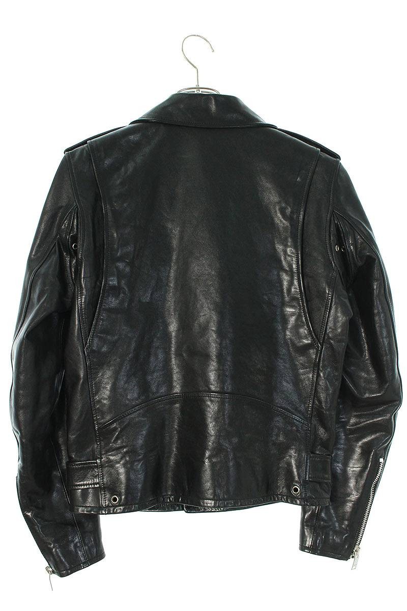 Giacca moto pelle Saint Laurent Paris taglia 44 nero argento usata