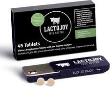 Lactojoy Lactase Pills 14,500 I 45 Pieces I Powerful Lactase Enzymes for Lactose