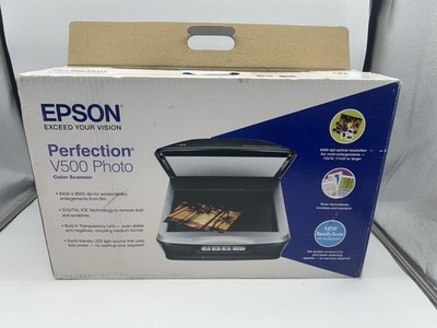 Epson Perfection V500 Photo 6400 x 9600dpi Color Flatbed Scanner Never Used NOB