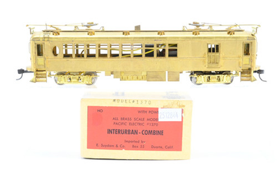 #ad #ad HO Brass Suydam PE Pacific Electric 1370 Steel Interurban Combine $149.99