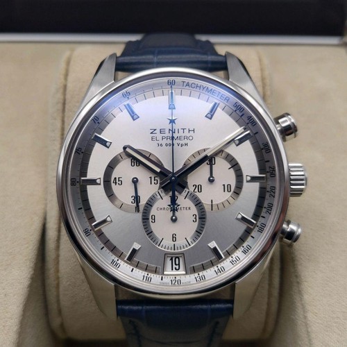 ZENITH El Primero 36000 VpH 03.2040.400 Auto Chrono Full Set Steel Japan   