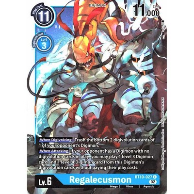 Digimon TCG BT10-027 Regalecusmon Common Xros Encounter Card Game