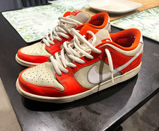 Nike Dunk SB Low Orange Box Safety Orange/Whi...