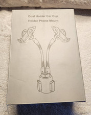 dual car cup holder phone mounts