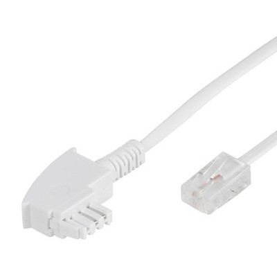 VIVANCO DSL Anschlusskabel, TAE-F-Stecker auf RJ45-Stecker 8p8c, 1 #1906839