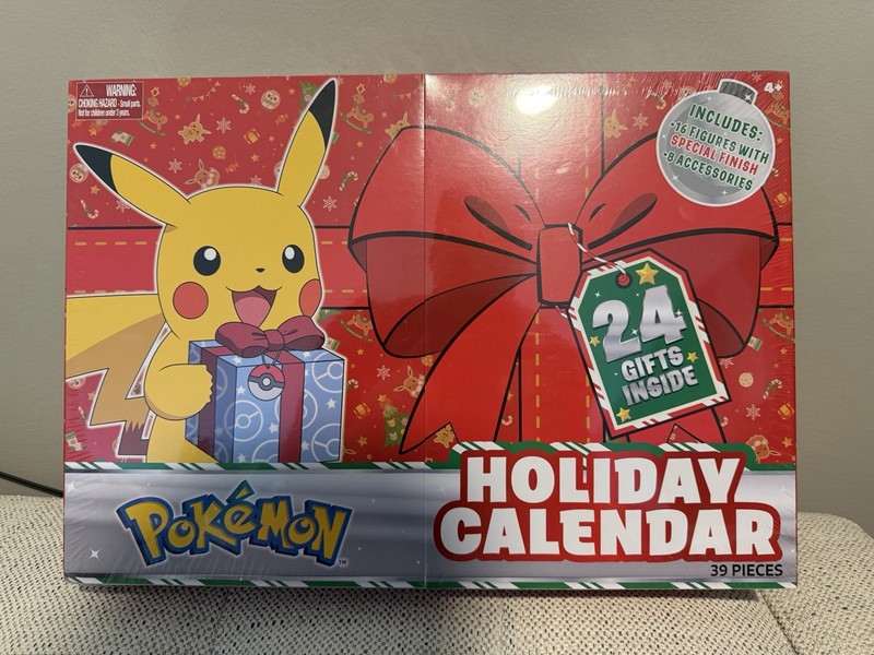 NEW Pokémon Christmas Calendar PKW2351 24 Toys Figures Accessorie Pikachu SEALED