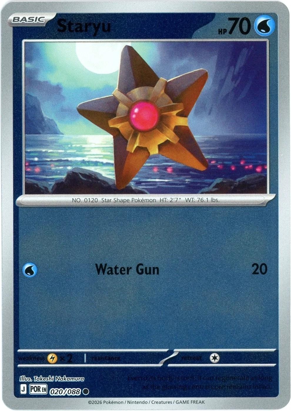 Staryu Reverse Holofoil [POR - 020/088]