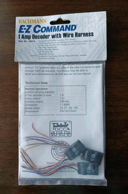 Bachmann 44916 E-Z Command 1-Amp  DCC Decoder NMRA 8-Pin Plug (3 pcs)