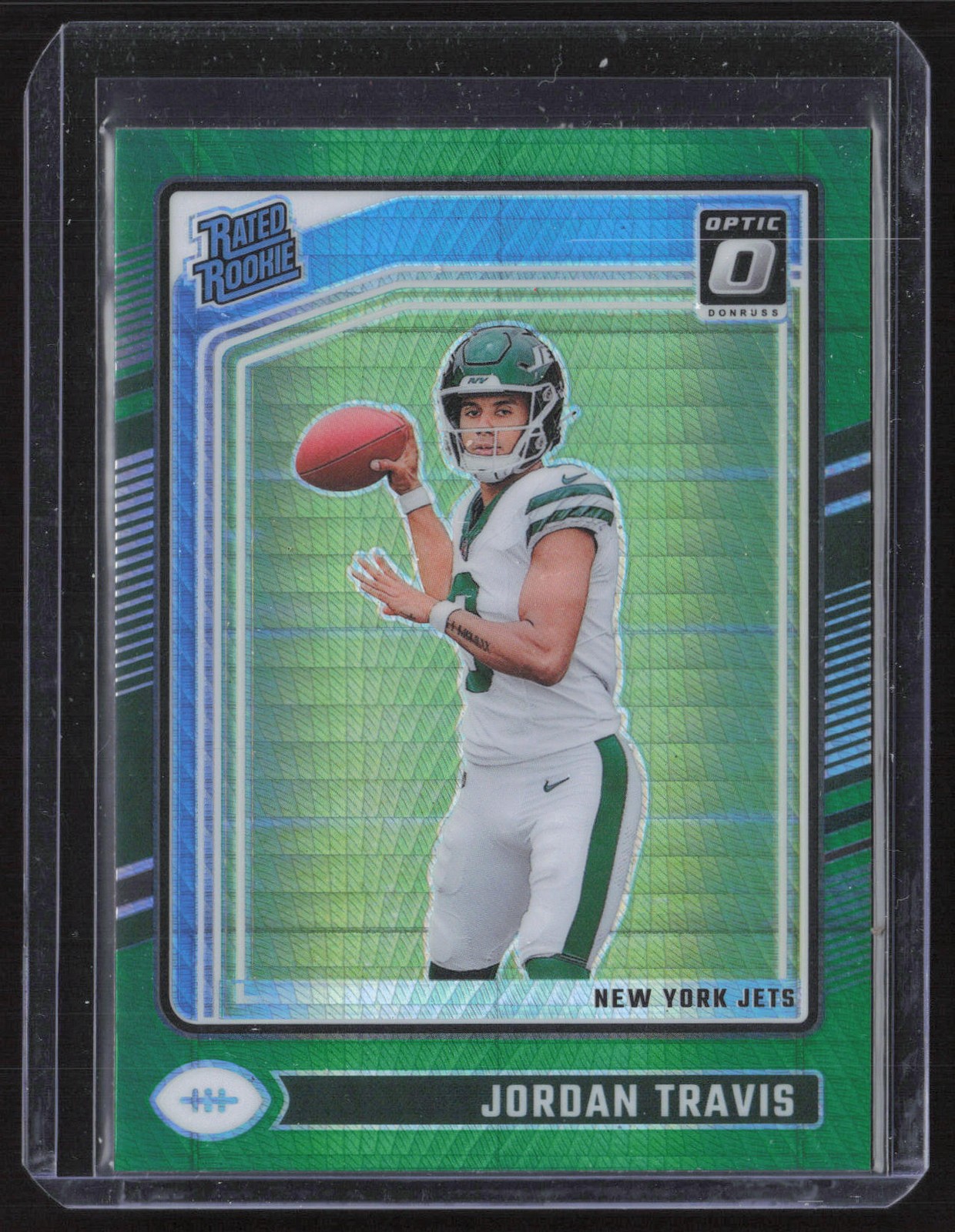 Jordan Travis 2024 Donruss Optic Green Hyper #260