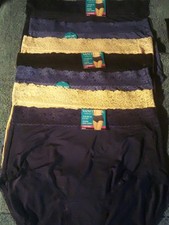 Lot Of 7 Vanity Fair Women's Flattering Lace Hicut Panties Nylon- Size 9