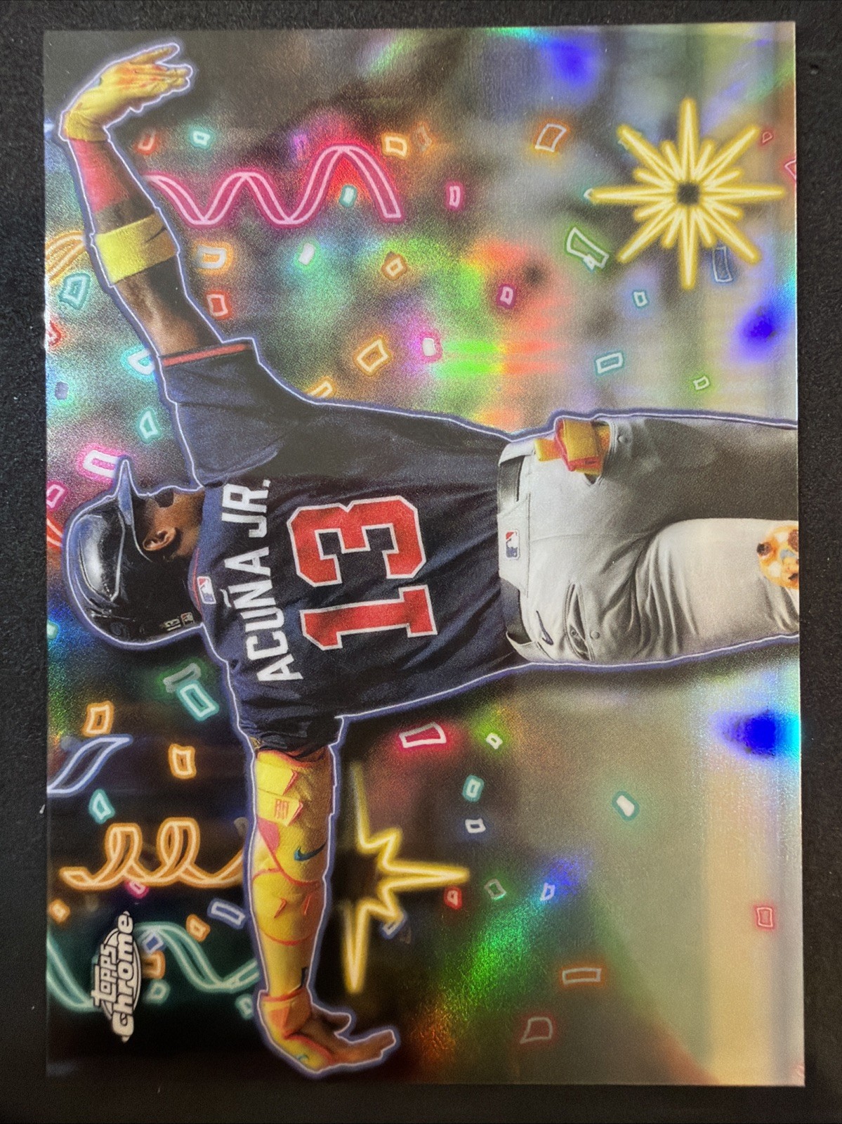 2025 Topps Chrome Update RONALD ACUNA JR. Celebracion SSP Case Hit #CT-11