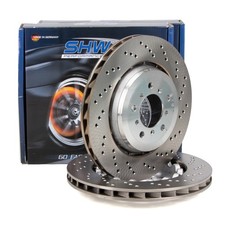 SHW Bremsscheiben Satz f�r BMW 3er E46 M3 / CSL ab 09.2002 Z4M E85 E86 vorne