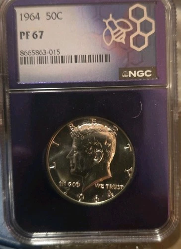 1964 Proof Kennedy Half Dollar 50c - PF67 NGC - Bert Label