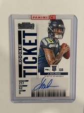 2025 Panini Select Contenders Rookie Ticket Auto Rps Jalen Milroe Seahawks SEALD