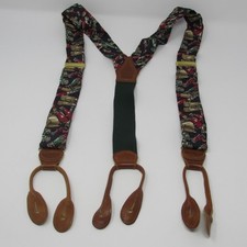 Polo by Ralph Lauren Suspenders with Binoculars Print and Brass Buckles