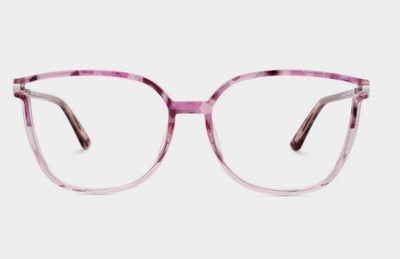 Zeelool Rodz Rosa Blumen Glitzer Brille mit Kunststraußen Etui JGT548130