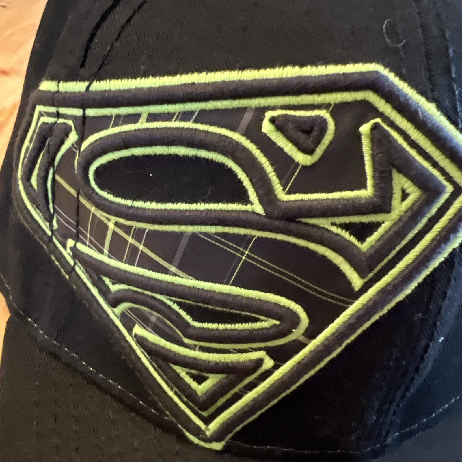 DC Comics Superman Cursive Writing Raised Embroid… - image 2