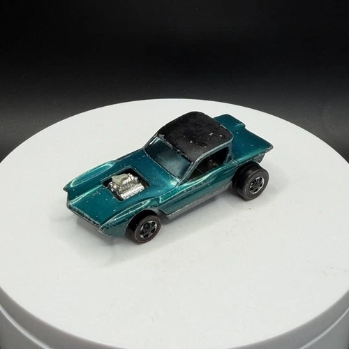 Vintage Hot Wheels Redline Python Aqua HK Base - Good Condition