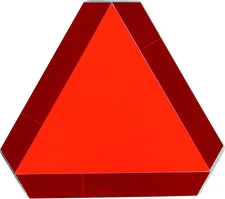 English Slow Moving Vehicle Emblem Slat Wall Sign Topper Kit Steel 14 In. H X 14