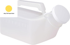 Male Urinal Bottle – 33Oz Urine Bottles Male with Spill Proof Lid, Pe