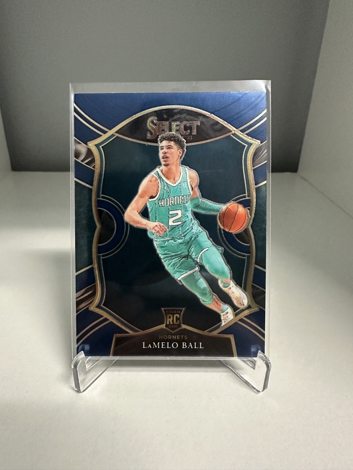 2020-21 Panini Select - Concourse LaMelo Ball #63 Blue Prizm (RC)