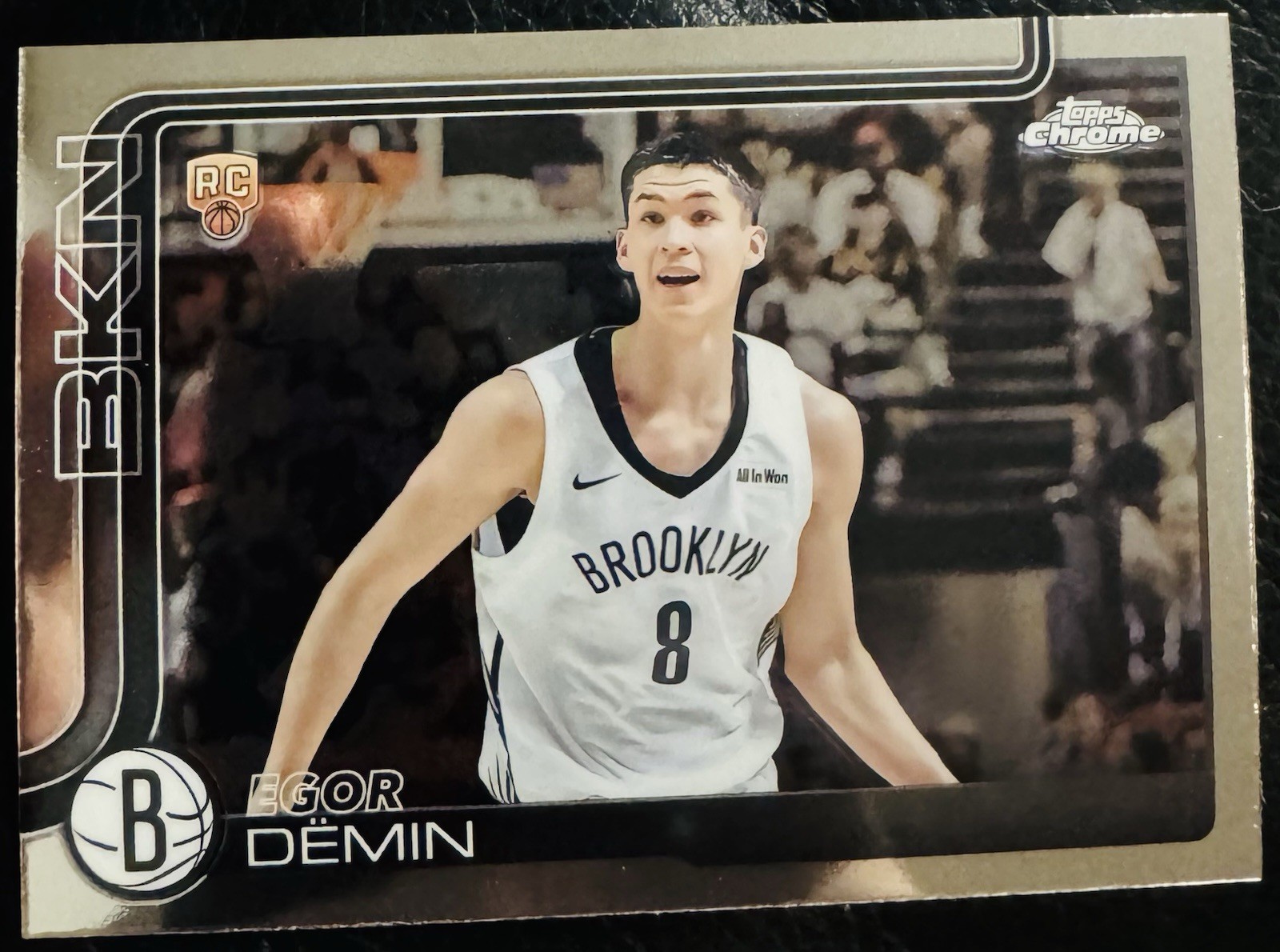 2025-26 Topps Chrome Egor Demin #258 Rookie RC Brooklyn Nets