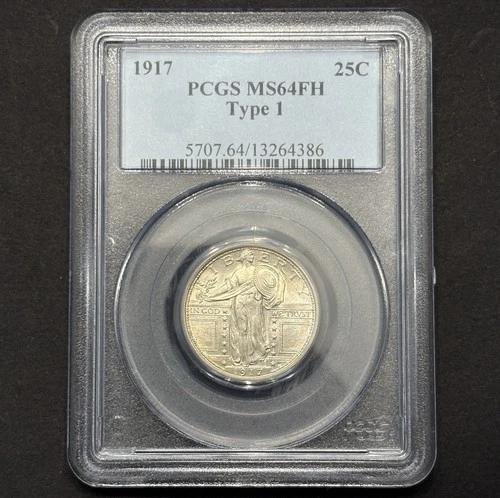 1917 Type 1 Standing Liberty Quarter — PCGS MS64 FH 🔥