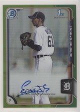 2015 Bowman Chrome Prospects Green Refractor 84/99 Endrys Briceno Auto y8h