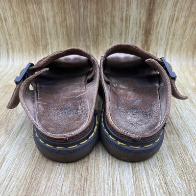 Dr. Martens Chunky Platform Mules Slide Men\'s 8 Brown Leather Made in England Dr. Martens Chunky Platform Mules Slide Men main image 2