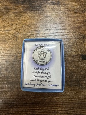 Ganz Watching Over Grandma Guardian Angel Keepsake Medallion Pendant Free Ship