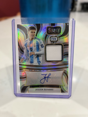 2024 Panini Select Fifa Soccer Julian Alvarez Patch Auto Silver #AM-JA