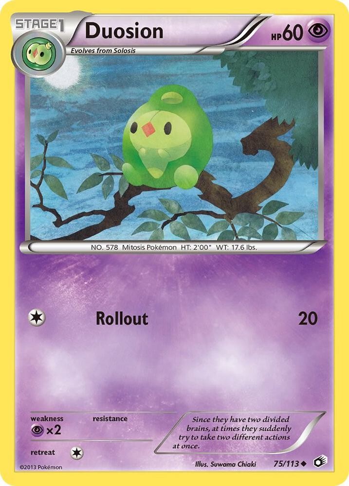 Pokémon TCG Duosion Legendary Treasures 75/113 Uncommon NM/M Mitosis Psychic