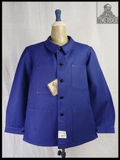 1960s French Military Workwear Bleu De Travail Chore Jacket EB182