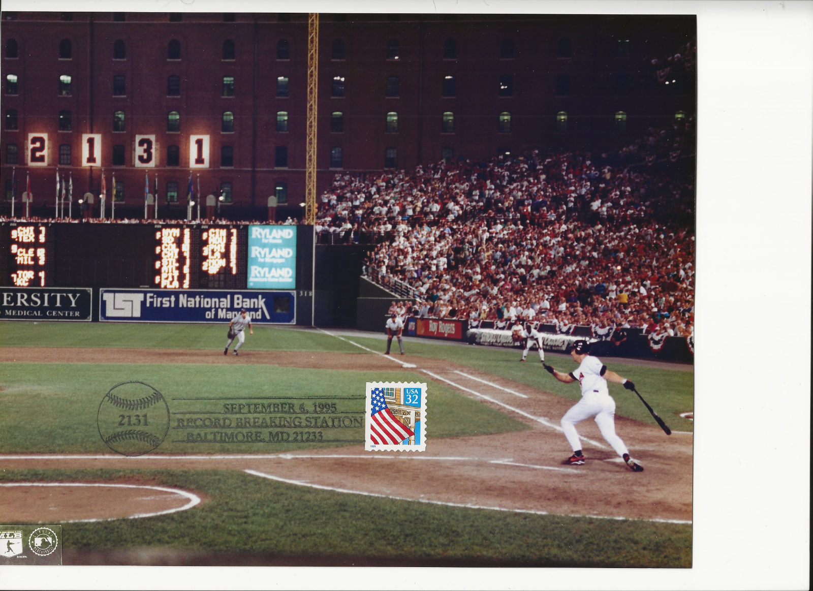 CAL RIPKEN 8X10 PHOTO 2131 RECORD BREAKING STATION SEPT.6 1995 | eBay