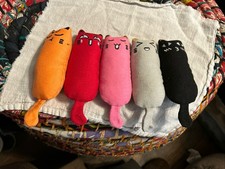 Catnip Toy For Cats Bite Resistant Chew Teething Cute Face Cartoon Mice Toy 5pcs