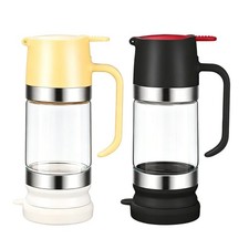 Premium Glass Container Having Push Down Controlled Pouring 350ml Capacity