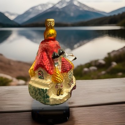 CHRISTOPHER RADKO FAR AWAY PLACES CASTLE ORNAMENT, VTG  1995 READ BEAUTIFUL TAG