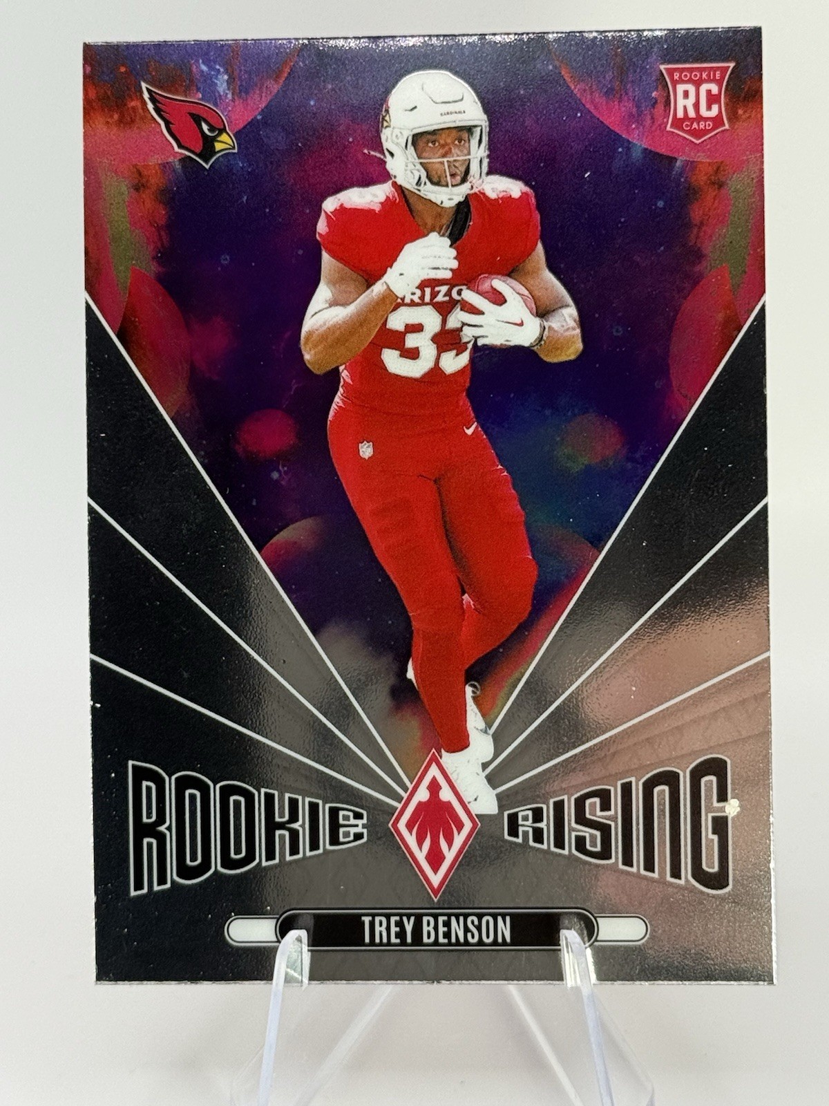 2024 Panini Phoenix Trey Benson Rookie Rising Cardinals RC #RR-TBN