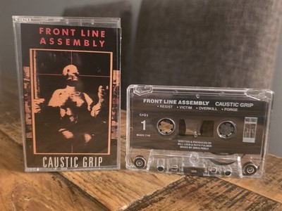 Front Line Assembly Caustic Grip Cassette Tape Wax Trax Industrial EBM Electro