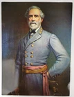 Vintage Robert E Lee PINE Portrait 9x12 Civil War Centennial Souvenir Georgia